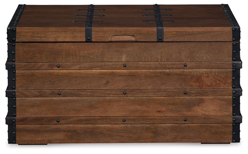 Kettleby - Storage Trunk - Brown - R&R Furniture Gallery (Fountain Valley, CA)