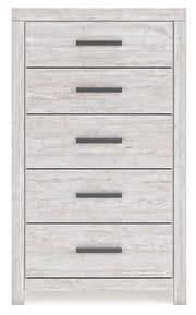 Cayboni - Five Drawer Chest - Whitewash - R&R Furniture Gallery (Fountain Valley, CA)