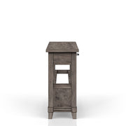 Console Table With Wine Bottle Storage Storage Drawers - Gray - R&R Furniture Gallery (Fountain Valley, CA)