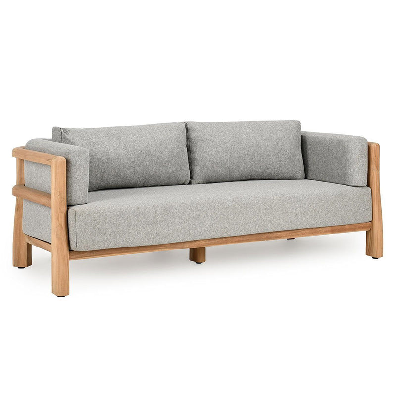 Aston - Outdoor Sofa - Natural / Gray - R&R Furniture Gallery (Fountain Valley, CA)