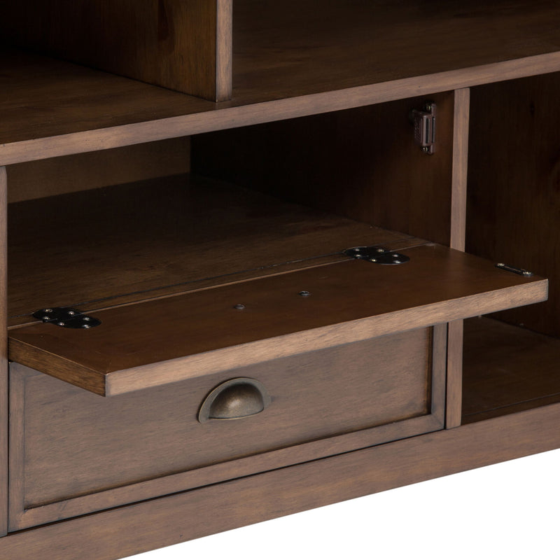 Redmond - TV Media Stand - Rustic Natural Aged Brown - R&R Furniture Gallery (Fountain Valley, CA)
