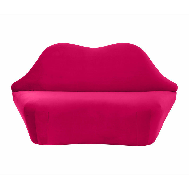 Lips - Velvet Settee - Hot Pink - R&R Furniture Gallery (Fountain Valley, CA)