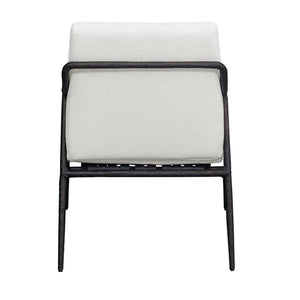 Thayer - Outdoor Upholstered Lounge Chair - Bronze / White
