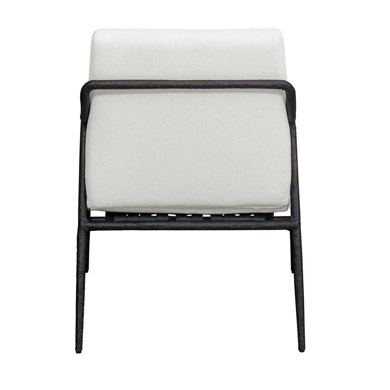 Thayer - Outdoor Upholstered Lounge Chair - Bronze / White