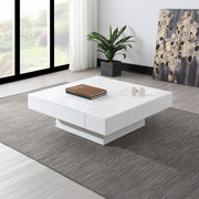 Khaim - Coffee Table - White High Gloss - R&R Furniture Gallery (Fountain Valley, CA)