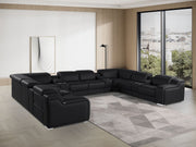 1116 - 12-Piece U-Shaped Sectional Sofa In With 4 Power Recliners & Power Headrests - R&R Furniture Gallery (Fountain Valley, CA)