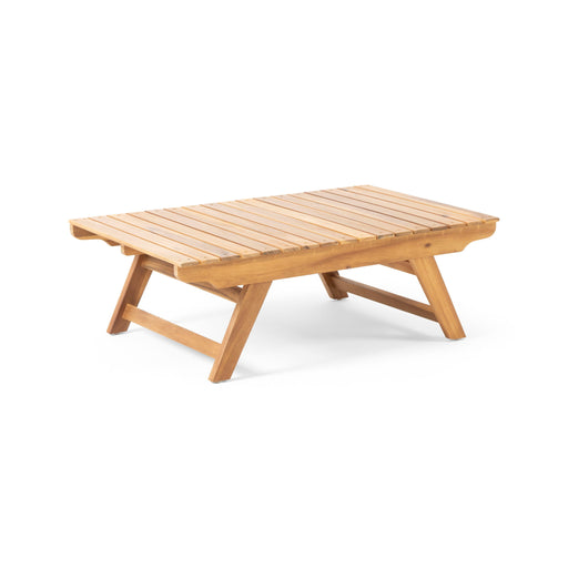 Outdoor Acacia Wood Coffee Table With Open Slat Design - R&R Furniture Gallery (Fountain Valley, CA)