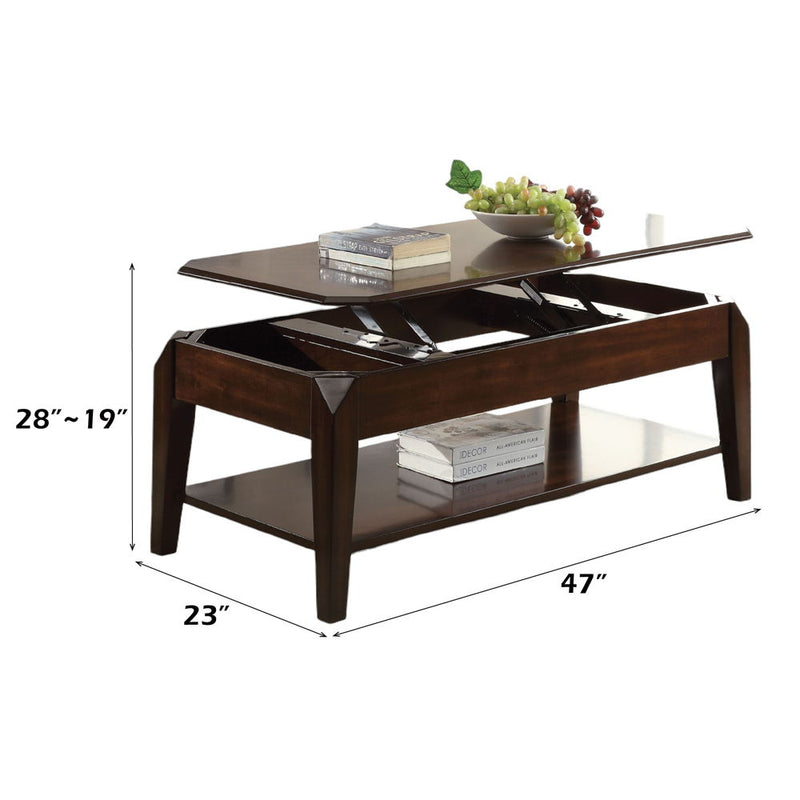 Docila - Coffee Table With Lift Top - Walnut - R&R Furniture Gallery (Fountain Valley, CA)