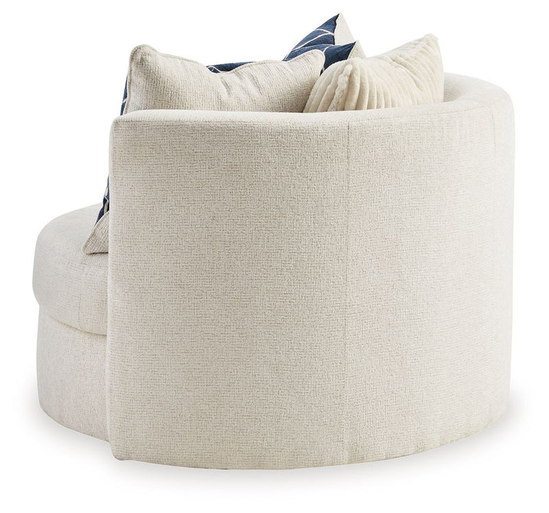 Padova - Swivel Accent Chair - Ivory - R&R Furniture Gallery (Fountain Valley, CA)