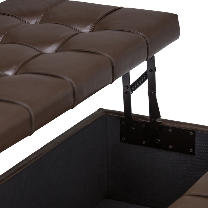 Harrison - Upholstered Coffee Table Storage Ottoman - R&R Furniture Gallery (Fountain Valley, CA)