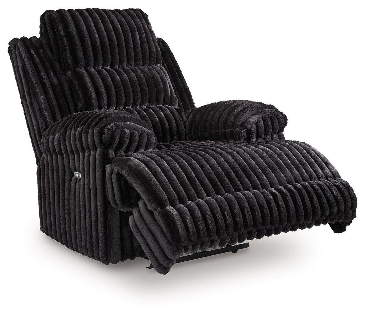 Rhine Falls - Zero Wall Power Recliner - Onyx - R&R Furniture Gallery (Fountain Valley, CA)