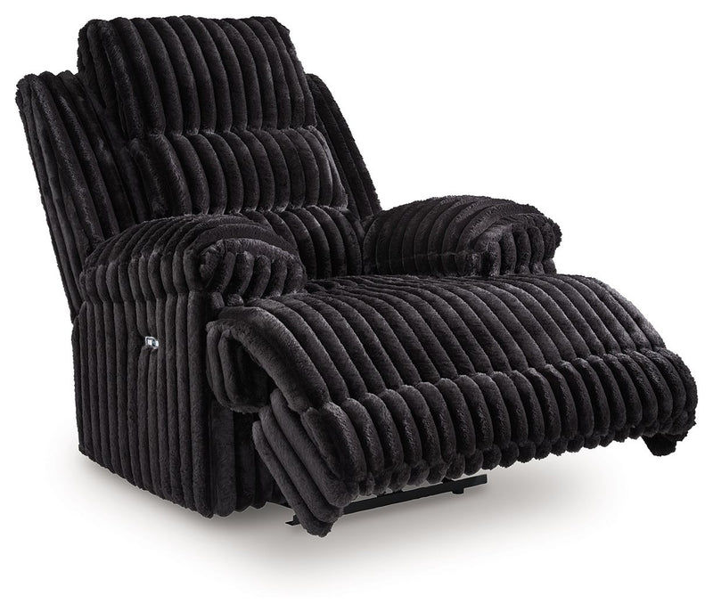 Rhine Falls - Zero Wall Power Recliner - Onyx - R&R Furniture Gallery (Fountain Valley, CA)