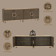 Ashtin - Console Cabinet - Brown - R&R Furniture Gallery (Fountain Valley, CA)