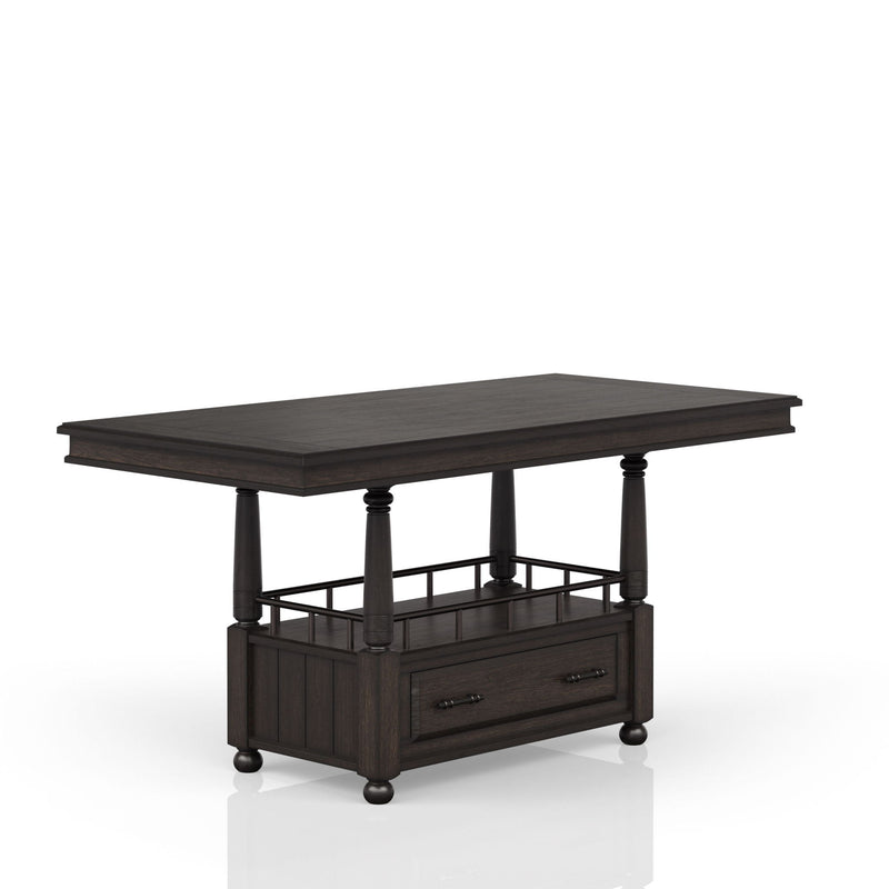 Counter Height Dining Table - Coffee - R&R Furniture Gallery (Fountain Valley, CA)