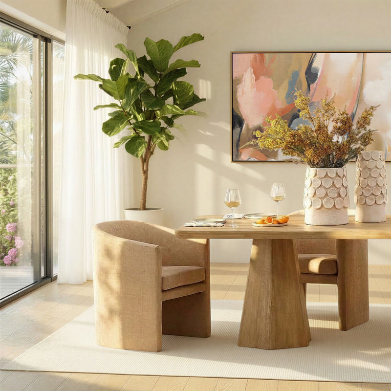 Traverly - Dining Table - Light Natural