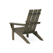 Noble House Aurascape outdoor foldable Adirondack chair with armrests, designed for comfortable outdoor seating and relaxation.