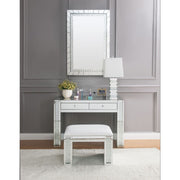 Nysa - Vanity Desk - Mirrored & Faux Crystals - R&R Furniture Gallery (Fountain Valley, CA)