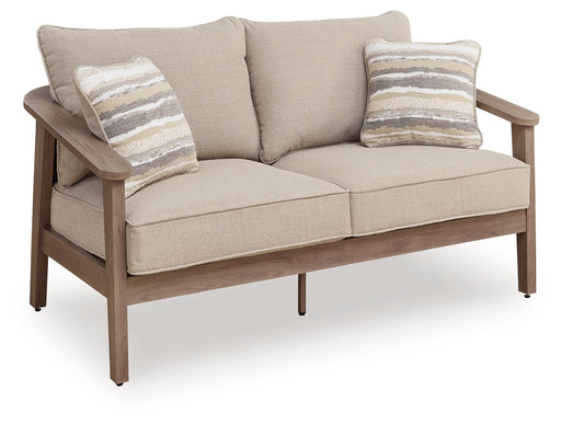 Harmony Headlands - Loveseat With Cushion - Natural / Gray - R&R Furniture Gallery (Fountain Valley, CA)