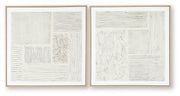 Andorfield - Wall Art Set (Set of 2) - Beige / Black / White - R&R Furniture Gallery (Fountain Valley, CA)