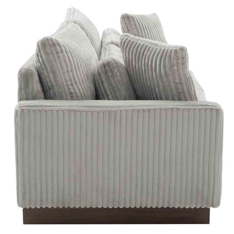 Modern Loveseat Sofa With 4 Pillows - R&R Furniture Gallery (Fountain Valley, CA)
