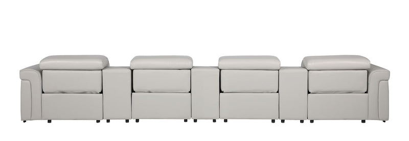 1126 - 7-Piece Modular Power Reclining Sofa In With 4 Power Recliners & Power Headrests