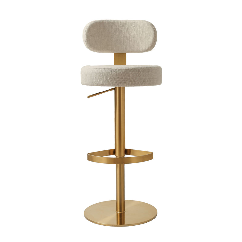 Primrose - Adjustable Stool - Cream - R&R Furniture Gallery (Fountain Valley, CA)