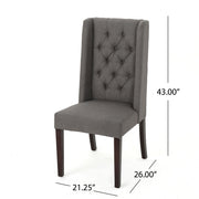 Sophisticated Tufted Dining Chair With High Back Design - R&R Furniture Gallery (Fountain Valley, CA)