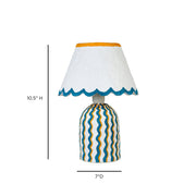 Blum - Scalloped Cotton Mache Table Lamp - R&R Furniture Gallery (Fountain Valley, CA)