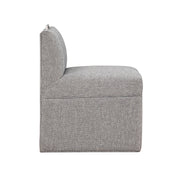 Della - Upholstered Castered Chair - Gray - R&R Furniture Gallery (Fountain Valley, CA)