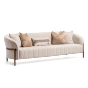 Lisbon - Sofa - Oyster / Matte Bronze - R&R Furniture Gallery (Fountain Valley, CA)
