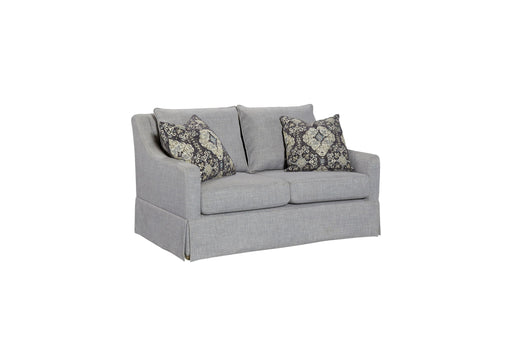 Loveseat With Skirt And Reversable Cushions And 2 Pillows - Light Gray - R&R Furniture Gallery (Fountain Valley, CA)