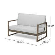 Belgian - Loveseat & Coffee Table Set With Water Resistant Cushions - R&R Furniture Gallery (Fountain Valley, CA)