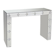 Hessa - Console Table - Mirrored & Faux Rhinestone - R&R Furniture Gallery (Fountain Valley, CA)