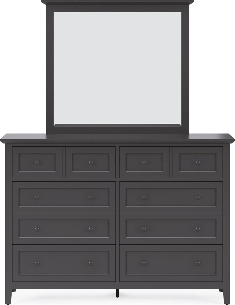 Grace Wall or Dresser Mirror in Raven Black
