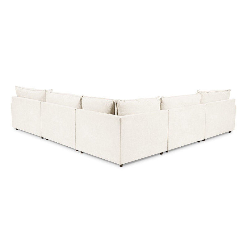 Caplan - 6 Piece Modular Sectional With Ottoman - R&R Furniture Gallery (Fountain Valley, CA)