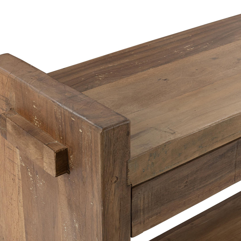 Marsa - 3 Drawer Console Table - Natural - R&R Furniture Gallery (Fountain Valley, CA)
