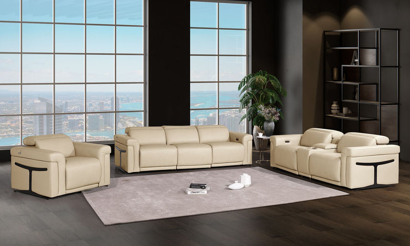 1126 - 7-Piece Modular Power Reclining Sofa, Loveseat & Chair Set In With 6 Power Recliners & Power Headrests - R&R Furniture Gallery (Fountain Valley, CA)