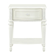 Dorothy - Nightstand With 1 Drawer - Ivory - R&R Furniture Gallery (Fountain Valley, CA)