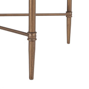 Metal Rectangle Coffee Table With Tempered Glass Top - Bronze - R&R Furniture Gallery (Fountain Valley, CA)