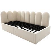 Upholstered Daybed With Metal Slatted Base - R&R Furniture Gallery (Fountain Valley, CA)