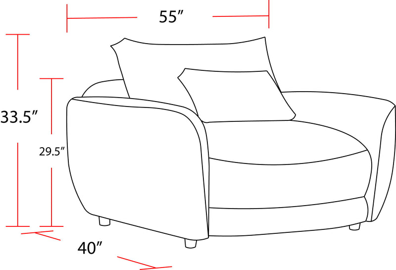 Utopia - Sofa And 2 Chair And Half - Mega Ivory - R&R Furniture Gallery (Fountain Valley, CA)