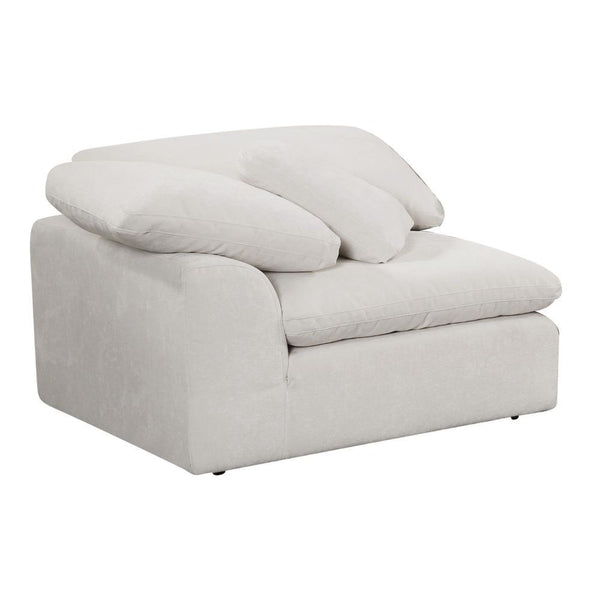 Naveen - Modular Wedge With Pillow - Ivory Linen