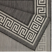 Sunshine - 5'3" X 7'3" Polypropylene Indoor, Outdoor Area Rug - Anthracite - R&R Furniture Gallery (Fountain Valley, CA)