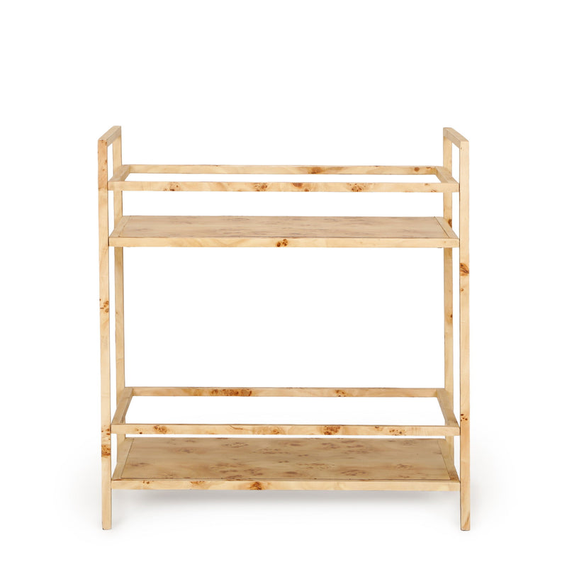 Destin - Burl Designer Bar Cart - Natural - R&R Furniture Gallery (Fountain Valley, CA)