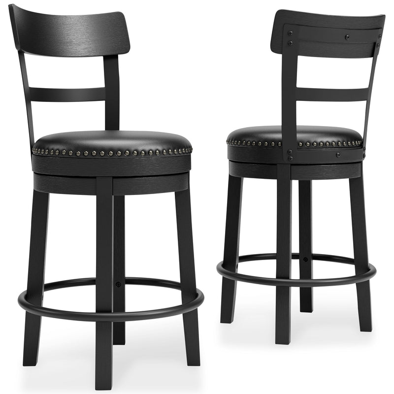 Valebeck - Full Back Swivel Stool - R&R Furniture Gallery (Fountain Valley, CA)