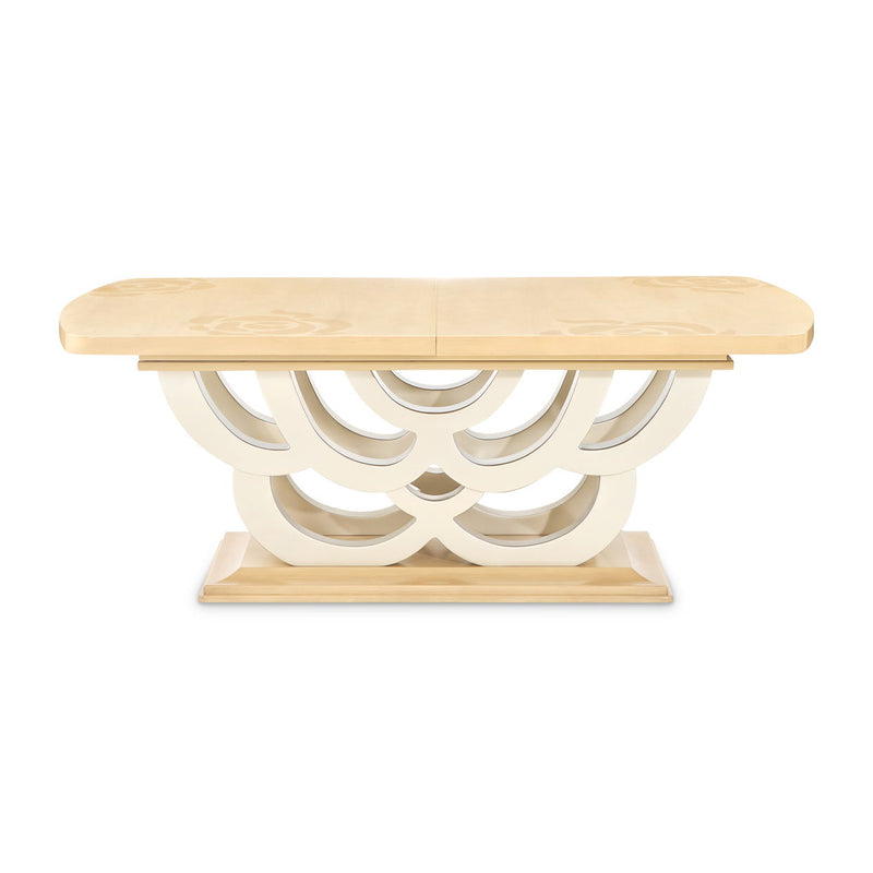 Camellia Field - Rectangular Pedestal Dining Table - R&R Furniture Gallery (Fountain Valley, CA)