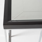 Carmela - End Table - Glossy Charcoal Sand - R&R Furniture Gallery (Fountain Valley, CA)