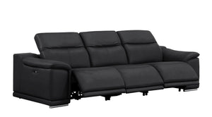 2679 - Power Reclining Sofa, Console Loveseat & Chair Set In Genuine Leather (6 Recliners)