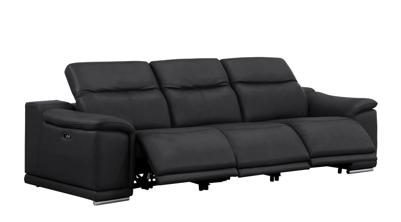 2679 - Power Reclining Sofa, Console Loveseat & Chair Set In Genuine Leather (6 Recliners)