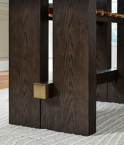 Burkhaus - Rectangular Dining Room Counter Table - Dark Brown - R&R Furniture Gallery (Fountain Valley, CA)